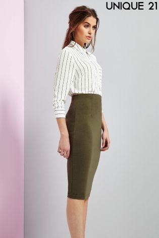 Unique 21 Cora High Waisted Pencil Skirt